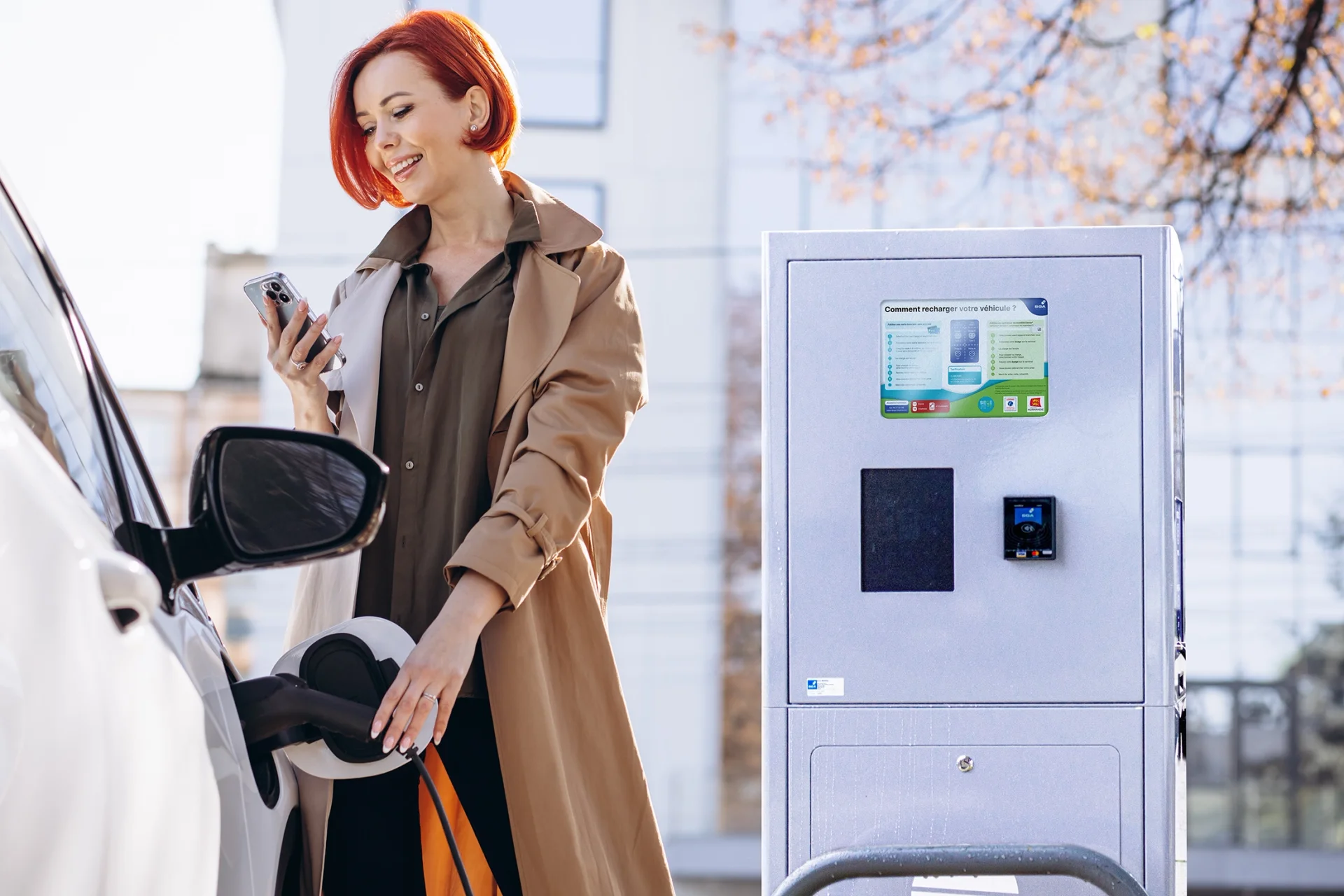 Borne de recharge pour véhicules électriques SGA Mobility